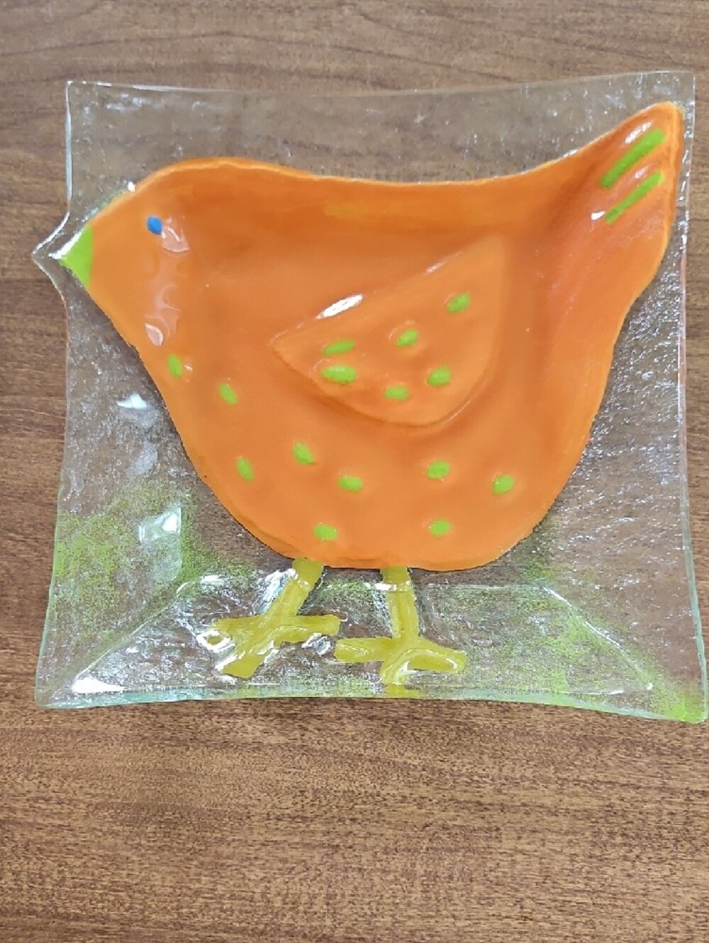 Foreside Home & Garden Fused Glass Bird Dish - Picture 5 of 9
